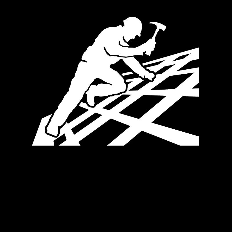 Dachdecker Motiv Dachdecken