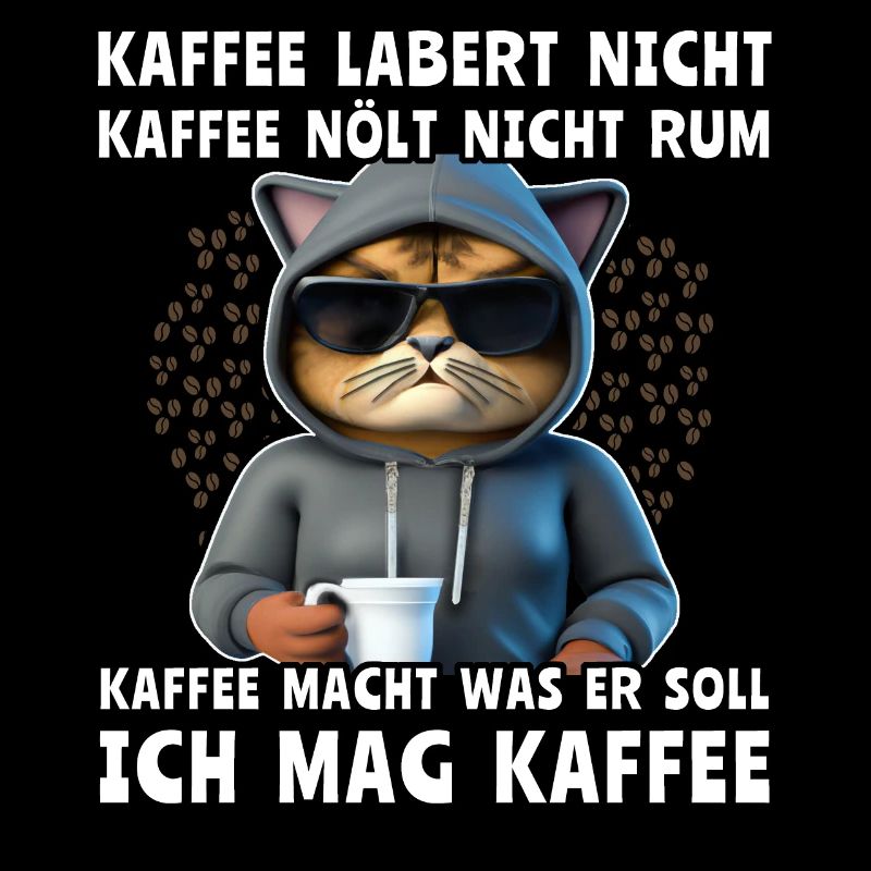 Lustige Katze Trinkt Kaffee