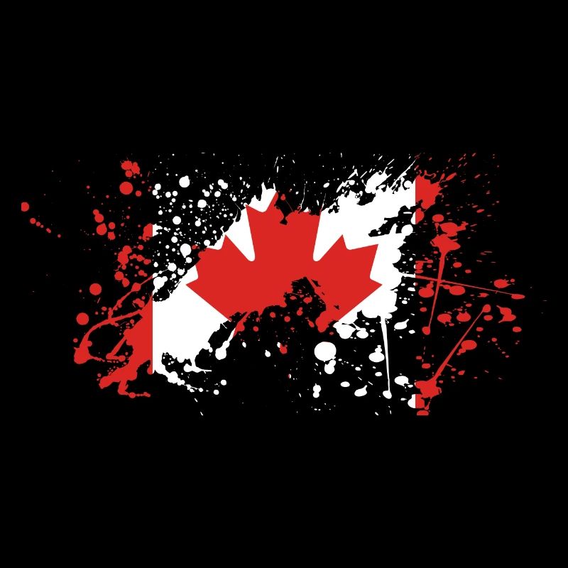 Canada flag blob