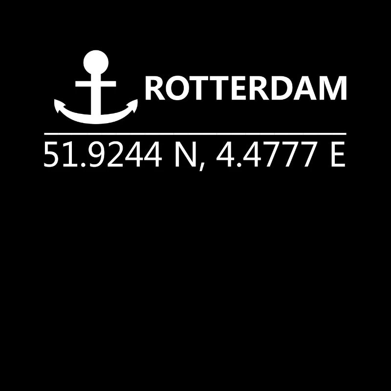 Rotterdam harbor Netherlands port coordinates