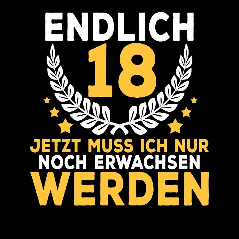 18 Geburtstag Spruch Geburtstagsgeschenk Geschenk