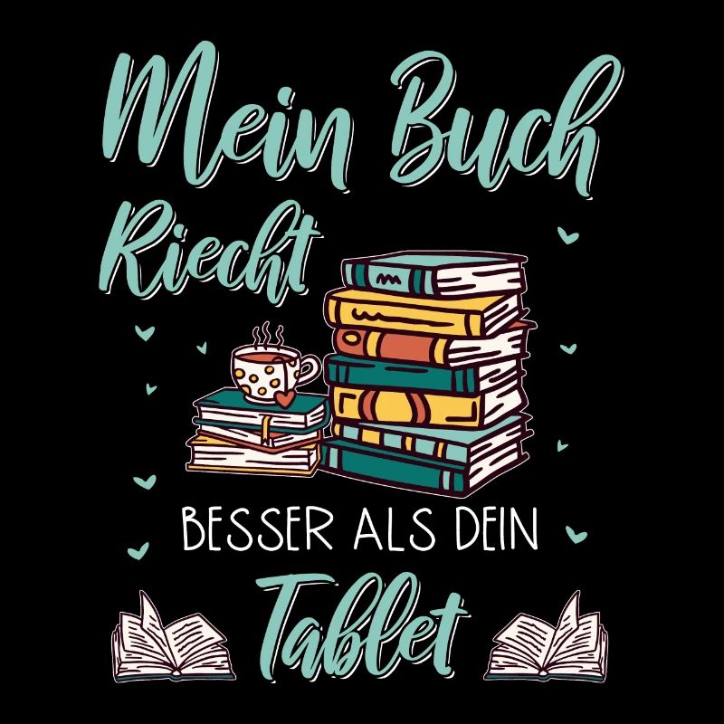 Lesen Buch Bücher Lustig Tablet Spruch Geschenk