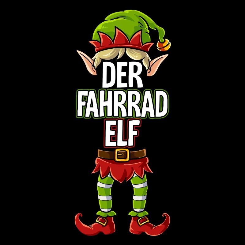 Fahrrad Elf Partnerlook Weihnachten