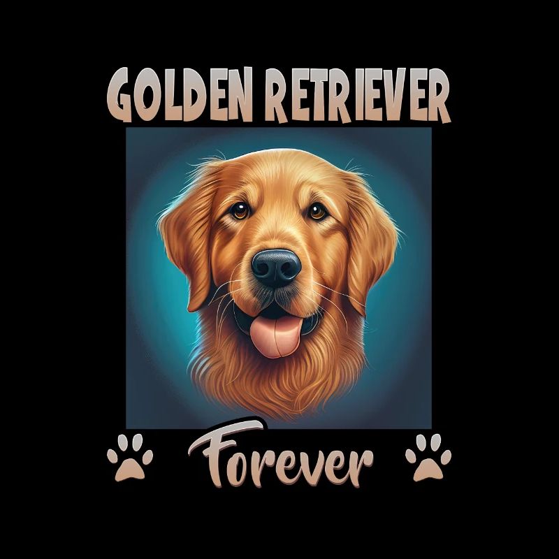Hunde Spruch Golden Retriever Design