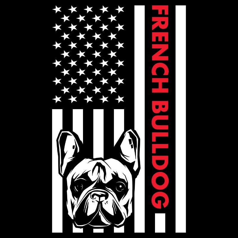 Drapeau du bouledogue français