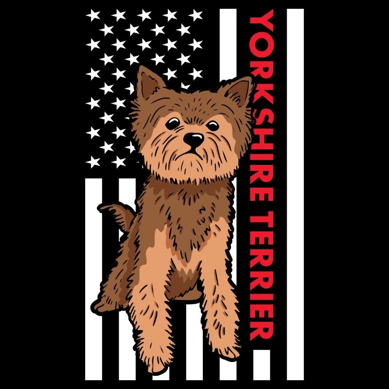 Yorkshire Terrier Us Flag