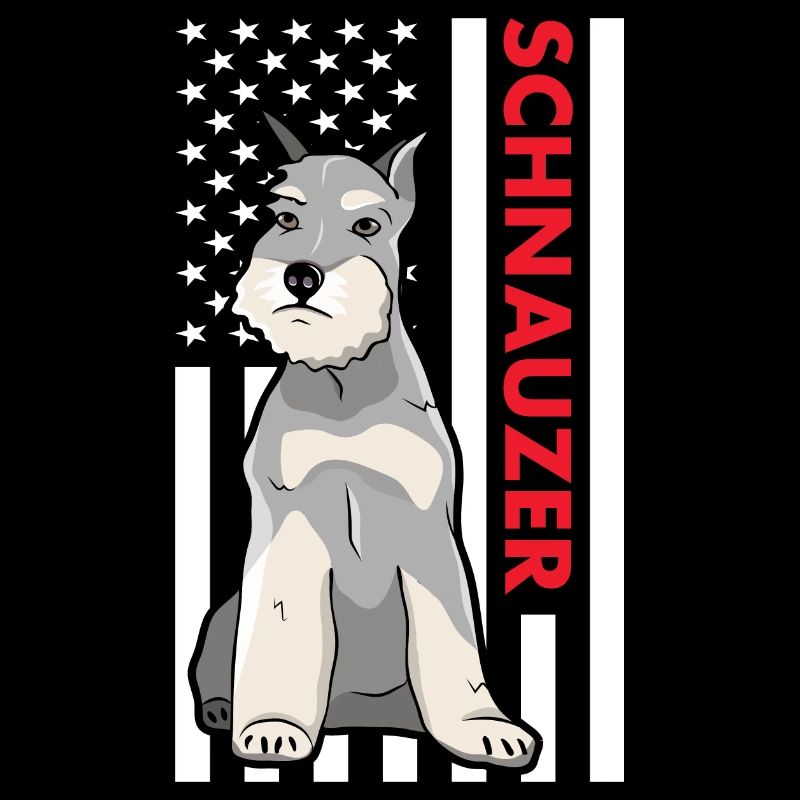 Schnauzer Us Flag