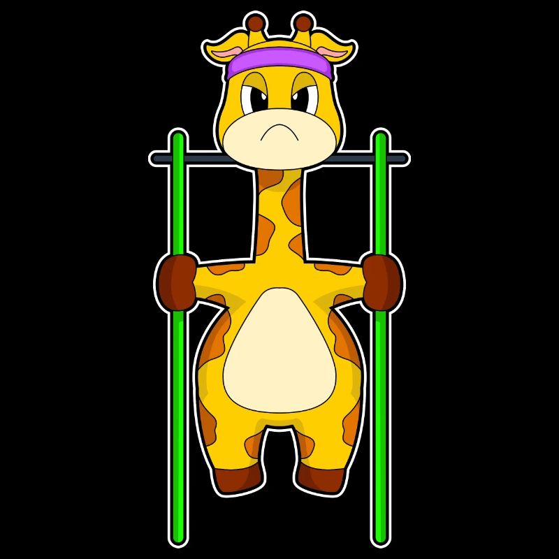 Giraffe Bodybuilder Pull-ups Bodybuilding