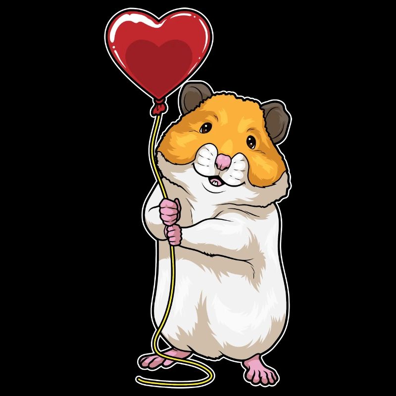Hamster Herz Luftballon