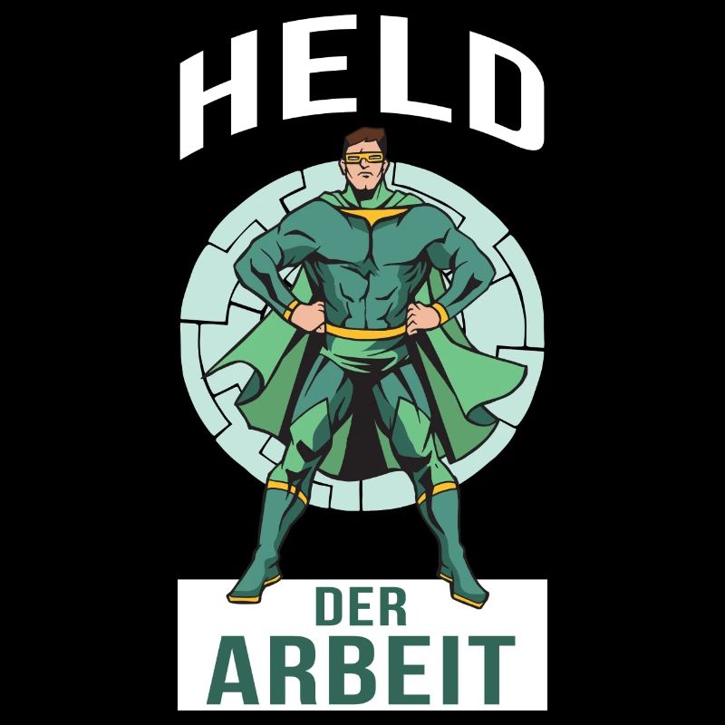 Held der Arbeit Superheld