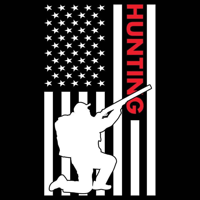Hunter Us Flag Hunting