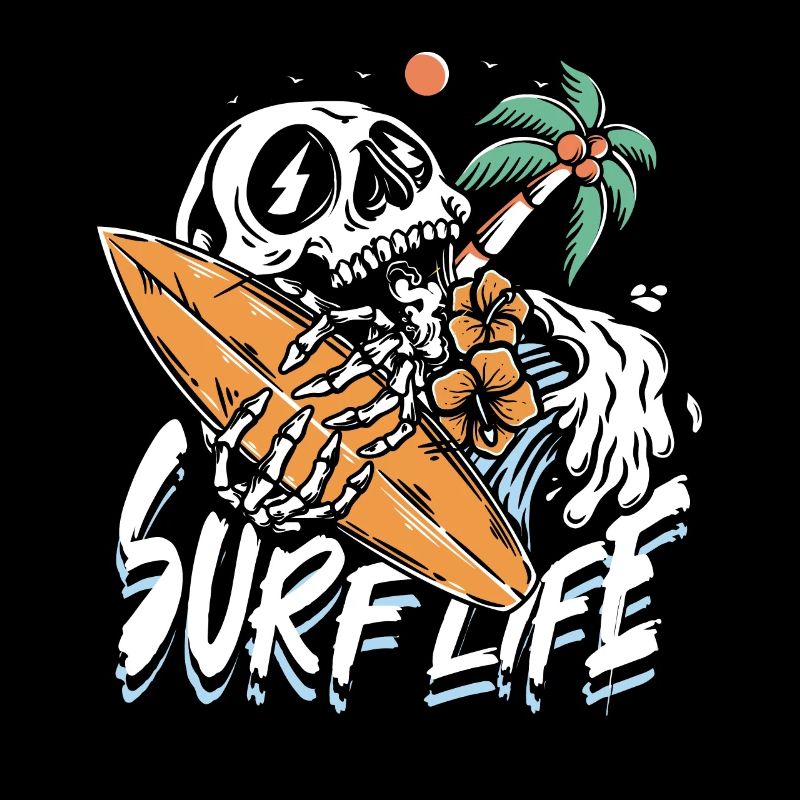 La vie de surf | Crâne de plage Sun & Chill
