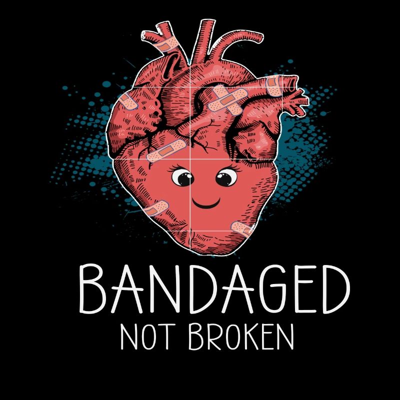 Bandaged Not Broken CHD Awareness Geschenk