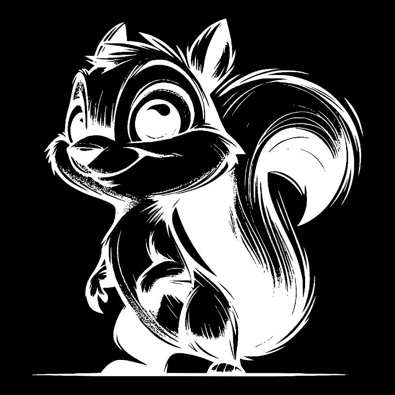 Petit bébé écureuil souriant