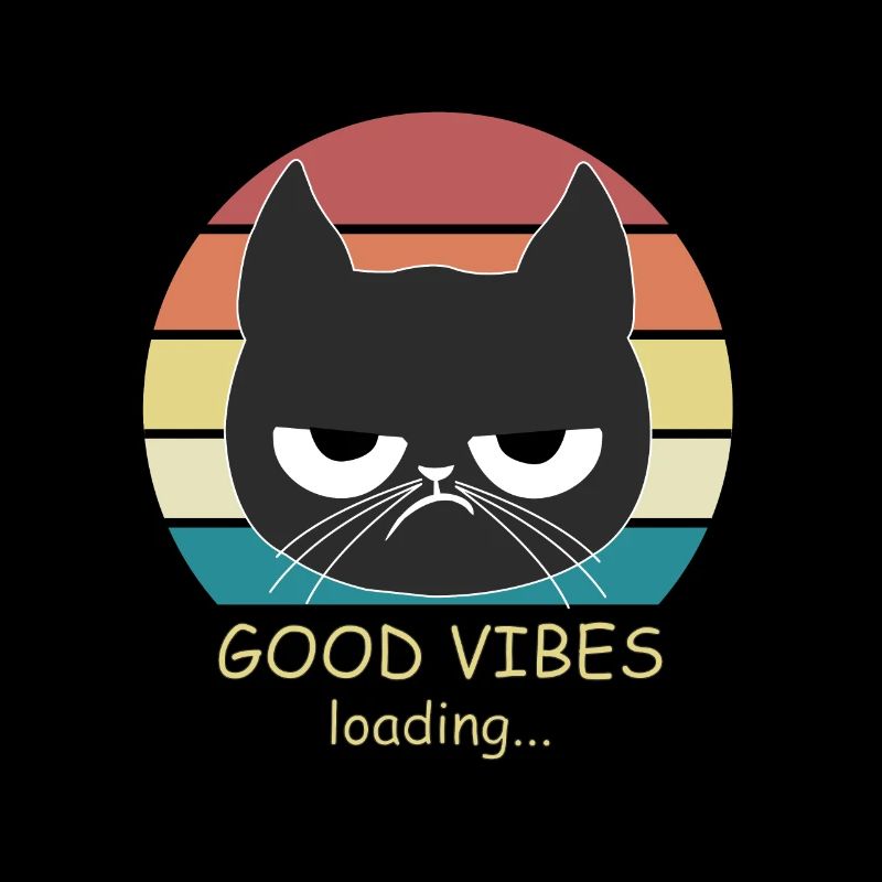 Chat Cat GOOD VIBES LOADing