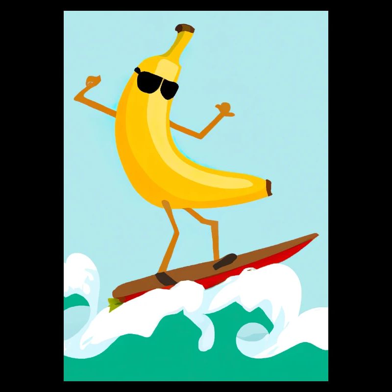 Surfen Banane