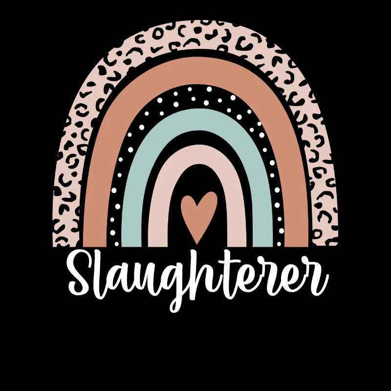Schlachter Regenbogen Leopard Lustiger Schlachter