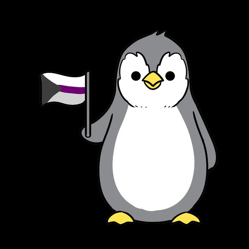 Pingouin Demisexual Pride Drapeau