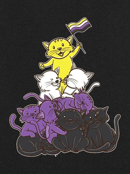 Non-binary cats Non-binary pride