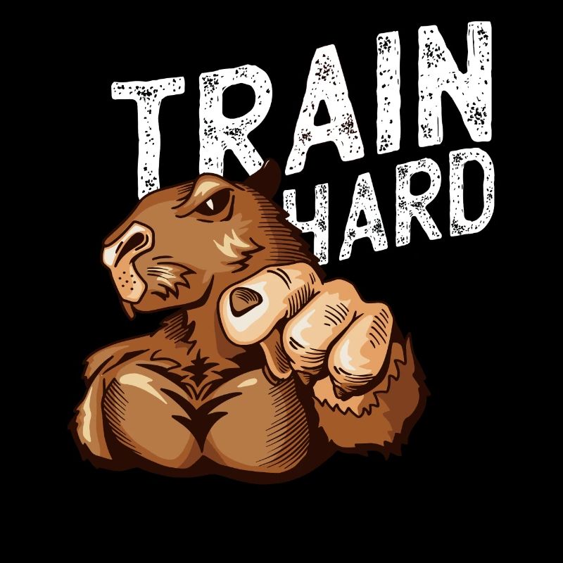Trainiere Hart Otter Workout Bodybuilder Trainer