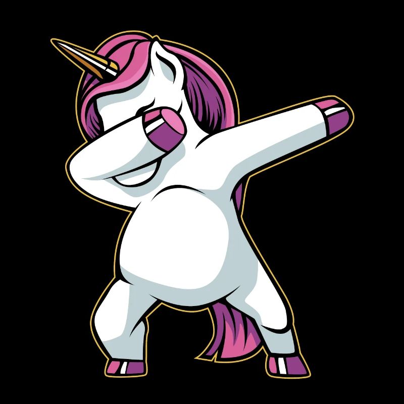 Tamponner licorne mignon mignon danse dab