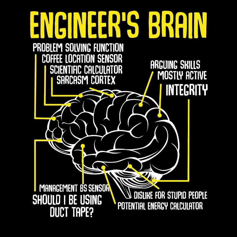 Engineer's Brain Ingenieur Abschluss Studium