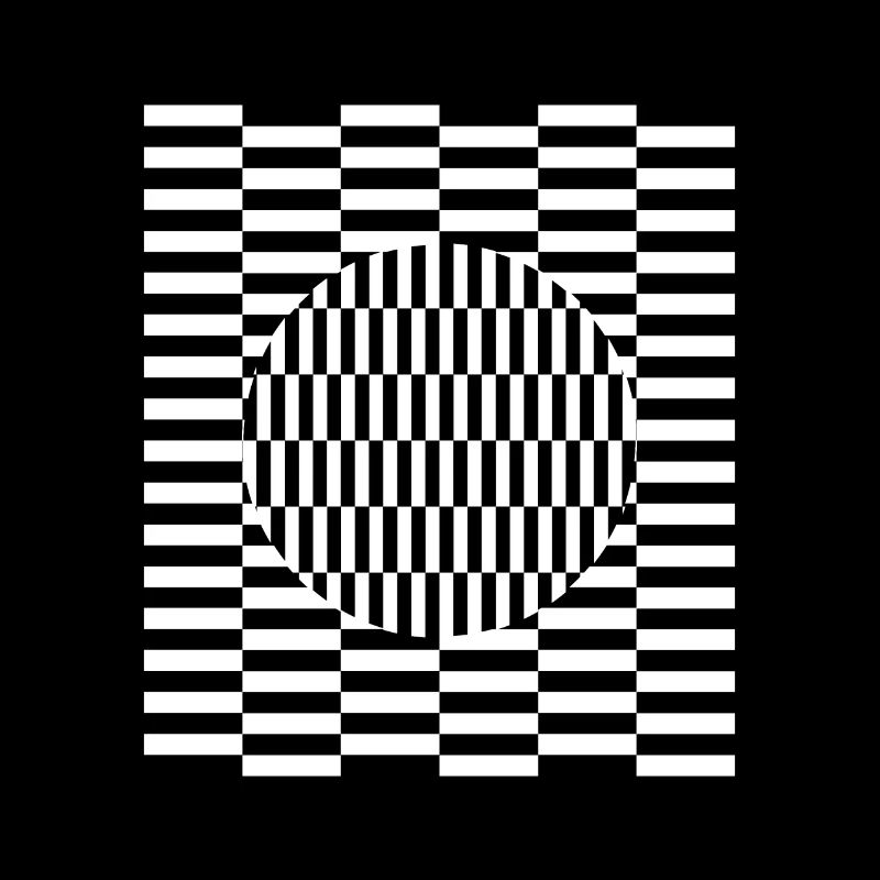 Imagination d'illusion de perception de grille visuelle