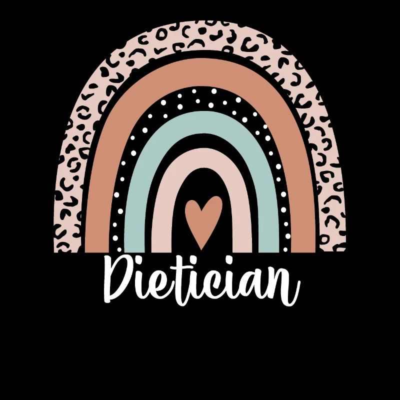 Dietician Rainbow Leopard Funny Dietician