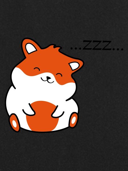 sweet hamster sleeping