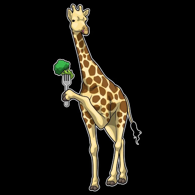 Giraffe Broccoli Vegetables