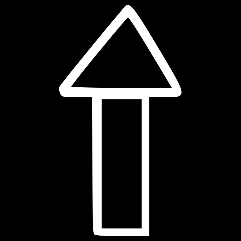 Arrow drawing sketch white