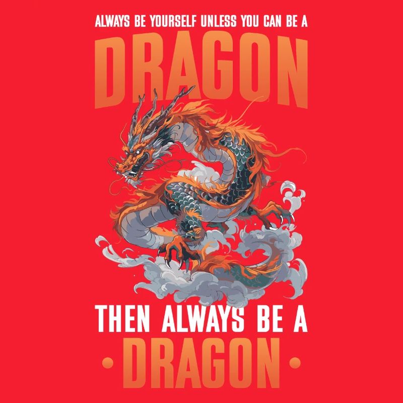 Drachen Drachendesign Sei immer du selbst
