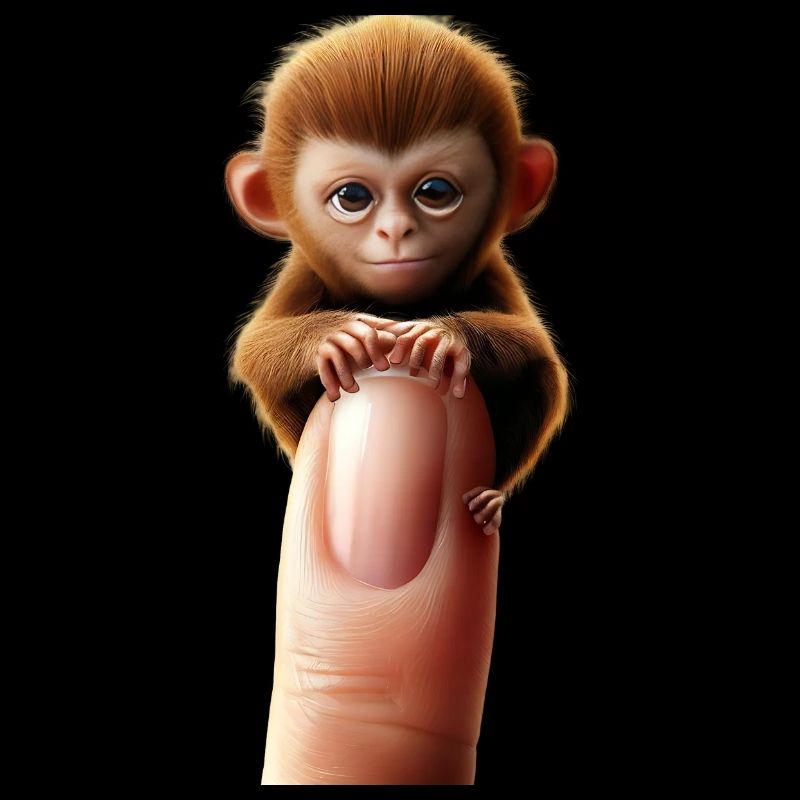 Finger monkey on the finger
