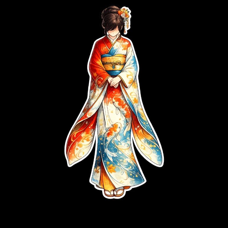 Kimono . 2. AI generated