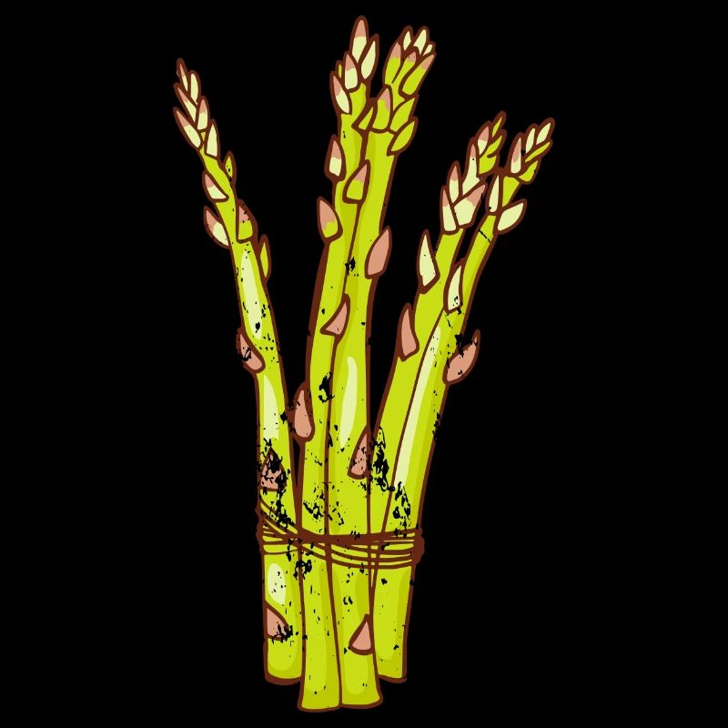 Retro Vintage Grunge Style Spargel