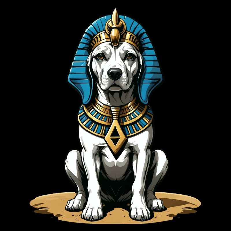 Chien Pharaon Chien Égypte Pyramide Cadeau