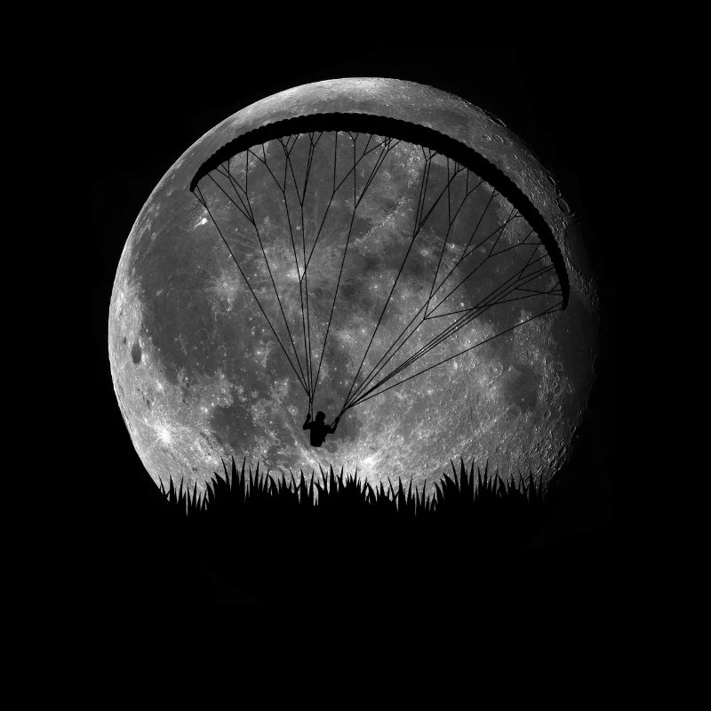 Paragliding paragliding moon gift pilot
