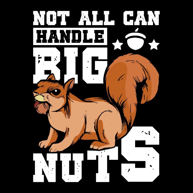 Funny Squirrel not all can handle big nuts