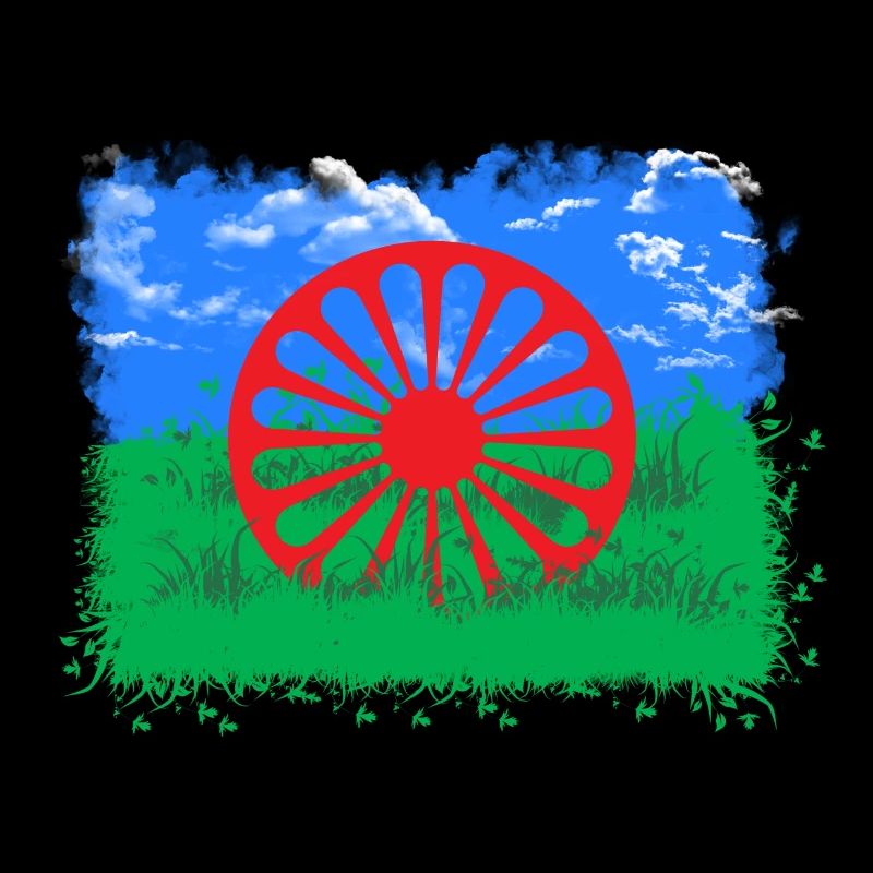 Rom et Sinti Drapeau Liberté et Nature
