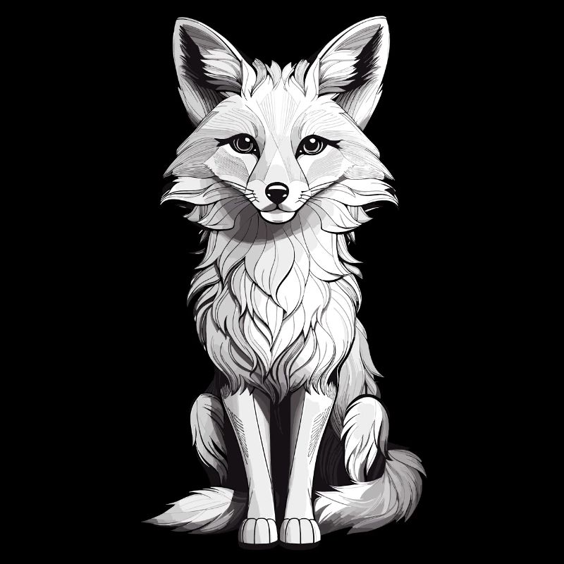 Cute fox forest animal
