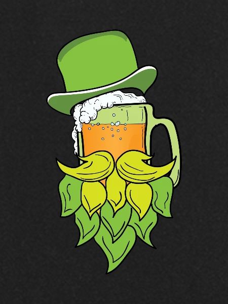 St Patricks beer beard