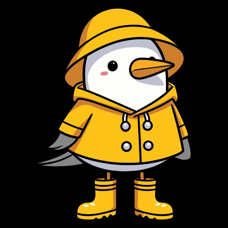 Seagull Raincoat Rubber Boots