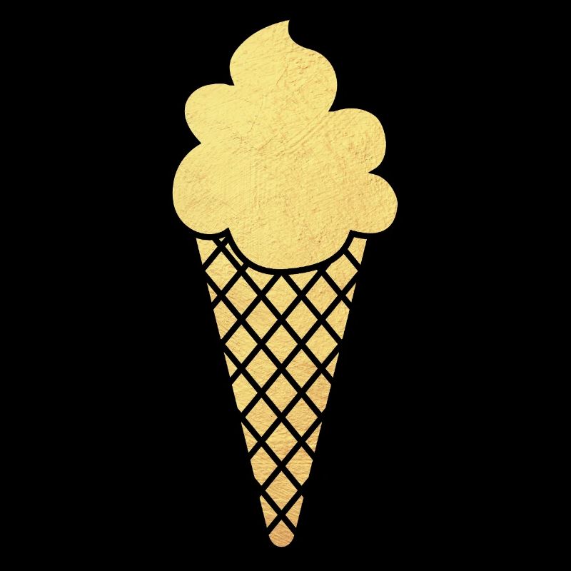 Glace Glace Or Doré Glace Gaufre Luxe