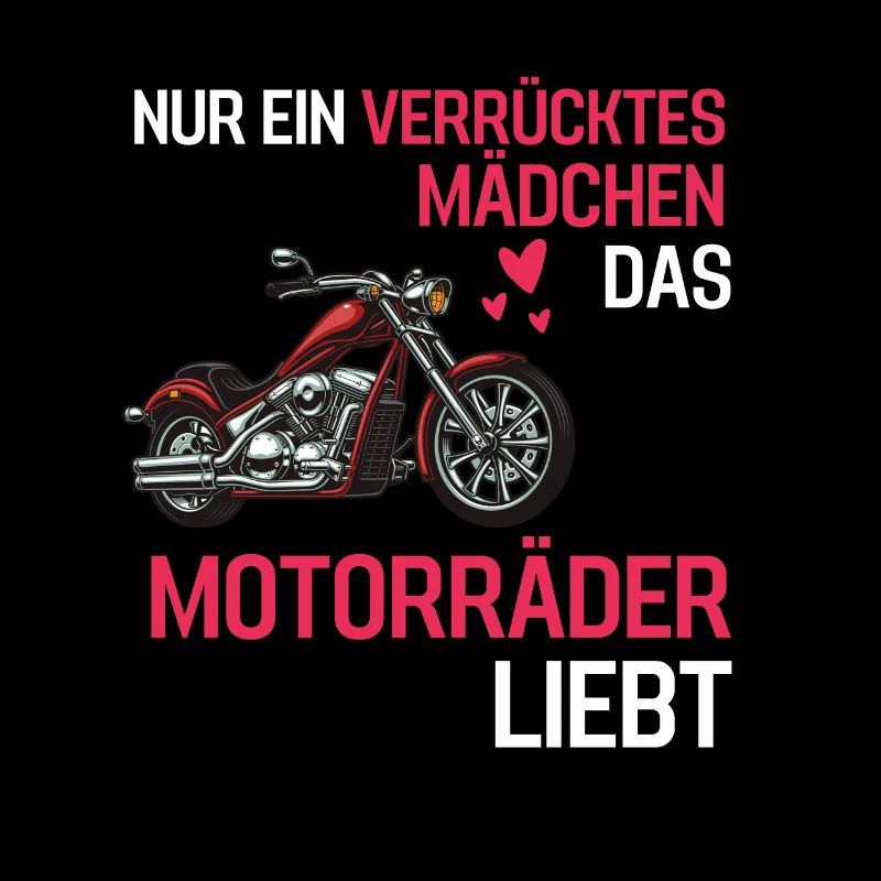 Motorradfahrer Mädchen Bikerin Geschenk Motorrad