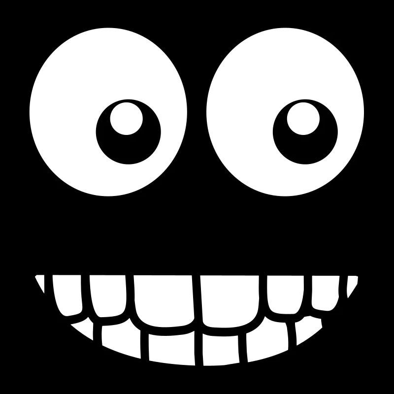 Visage comique drôle (Crazy & Cool) - Smiley