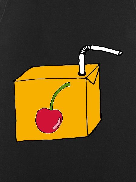 Drinking packet of cherry