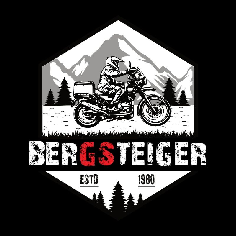 Biker Motorrad Boxer Spruch Abenteuer Bergsteiger