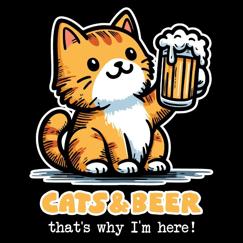 Katzen und Bier 2 (dunkel)