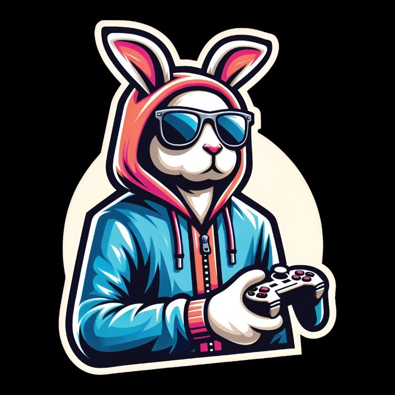 Gamer Easter Bunny for Nerds and Gamers