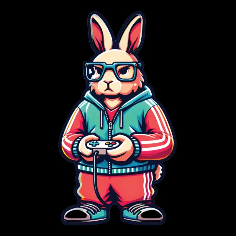 Gamer Easter Bunny for Nerds and Gamers
